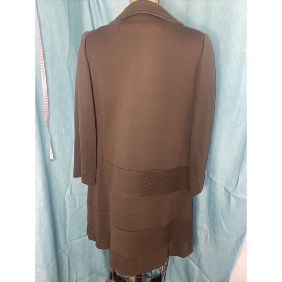 VTG MOD CAPRIEL Made in Belgium 100% WOOL DRESS With Matching Long Jacket - Picture 2 of 16